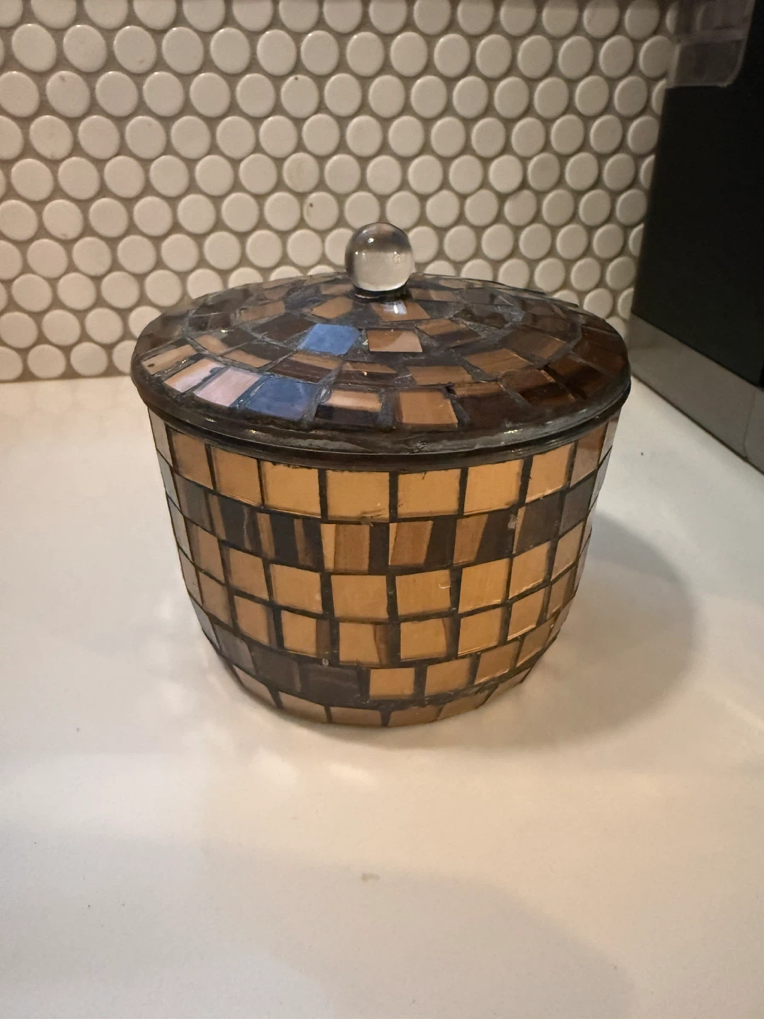 Mosaic Decorative Jar with Lid - photo 4