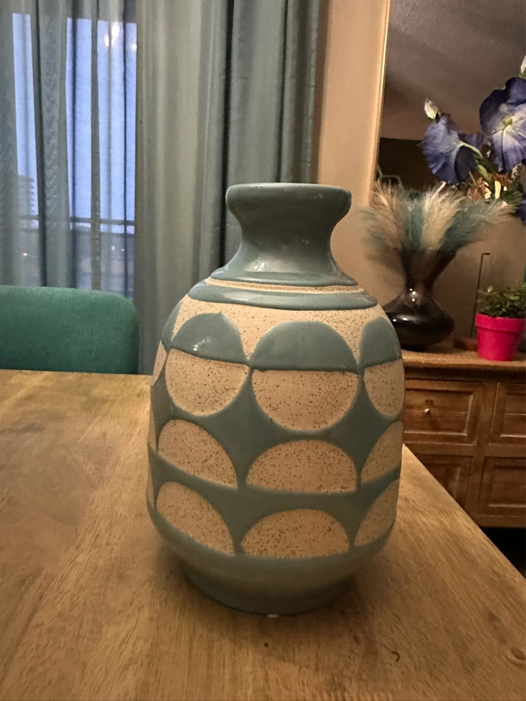 Homesense Blue Ceramic Decorative Vase - photo 2