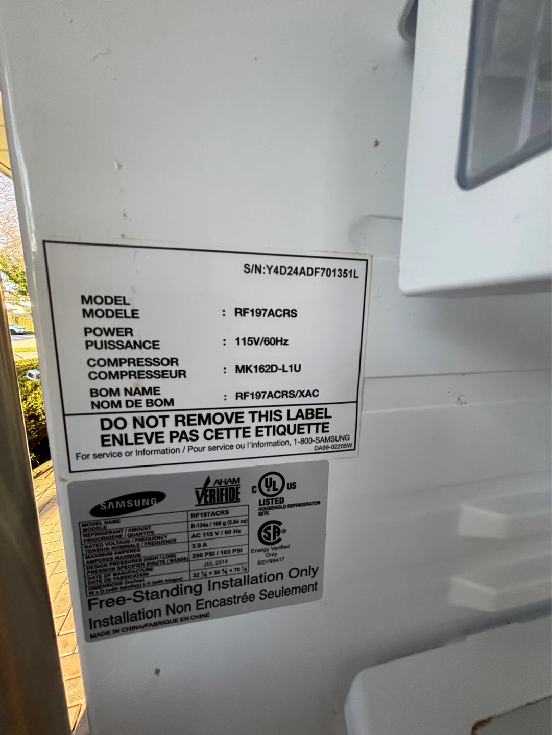 Samsung RF197ACRS Stainless Steel French Door Refrigerator - photo 4