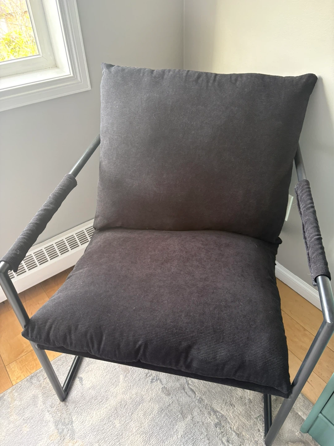 Modern Black Accent Chair