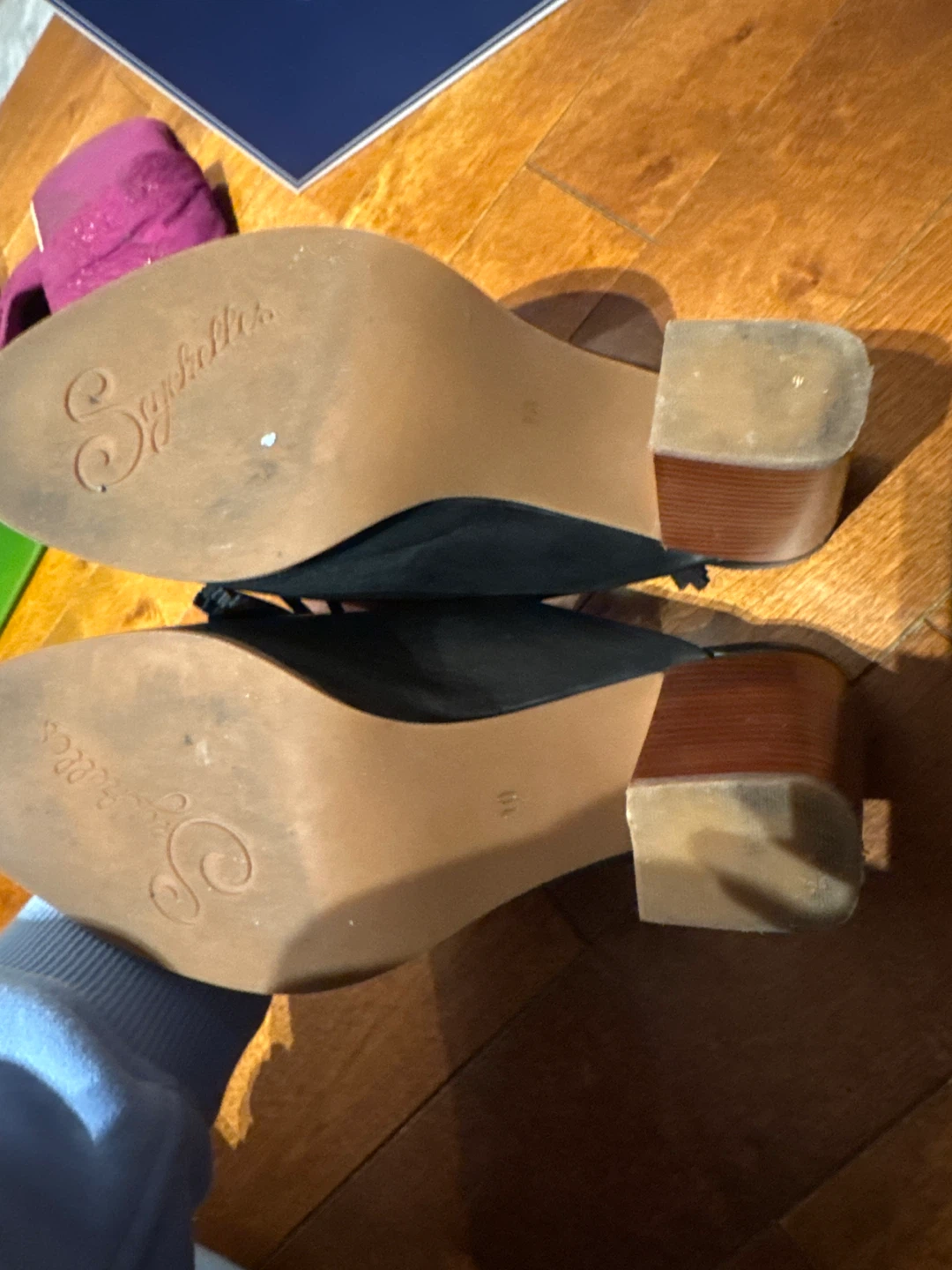 Seychelles Black Tassel Open Toe Mules - photo 2