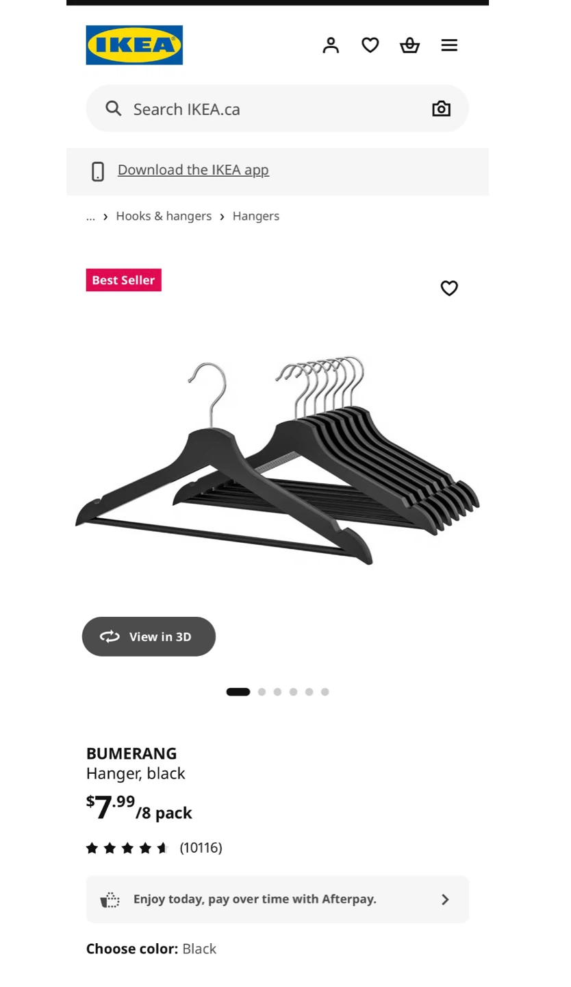 35 IKEA BUMERANG Hangers + 40+ Free Plastic & Metal Hangers - photo 2