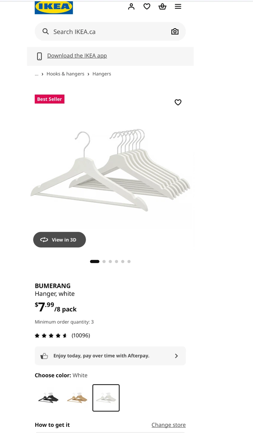 35 IKEA BUMERANG Hangers + 40+ Free Plastic & Metal Hangers