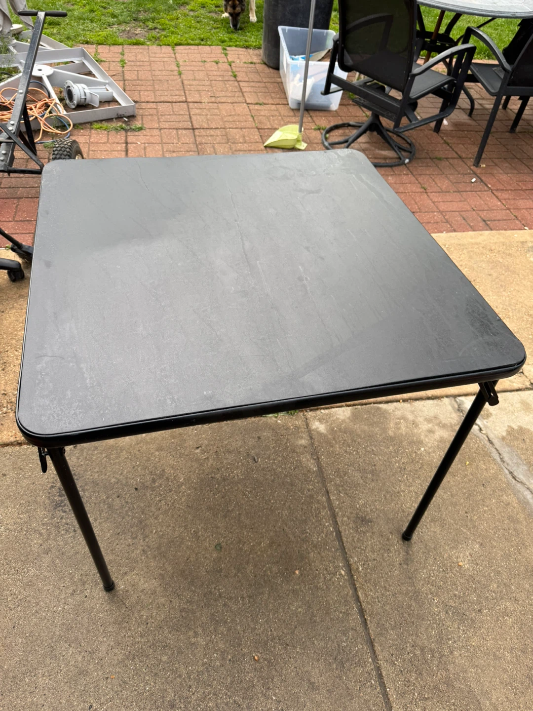 Black Folding Card Table - Approx. 33" x 33"