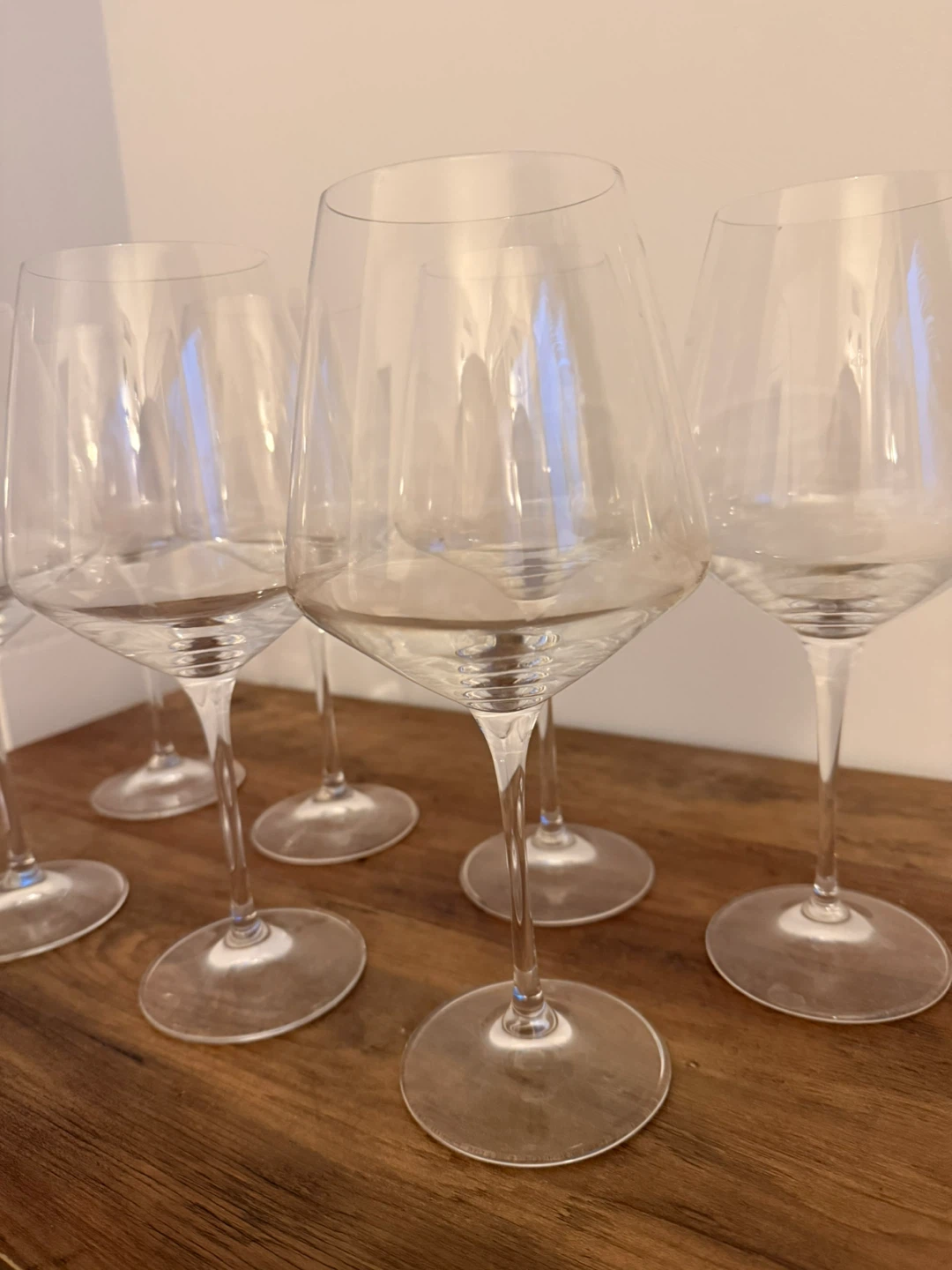 Set of 7 Crystal Clear Wine Glasses - photo 2