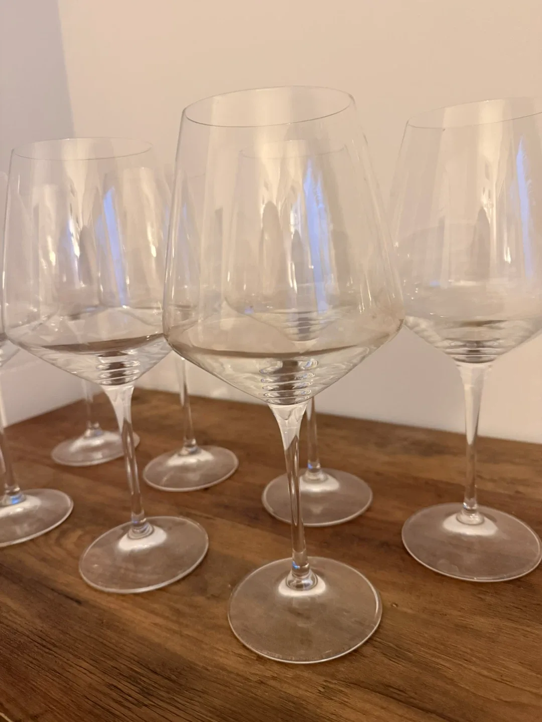 Set of 7 Crystal Clear Wine Glasses - photo 2