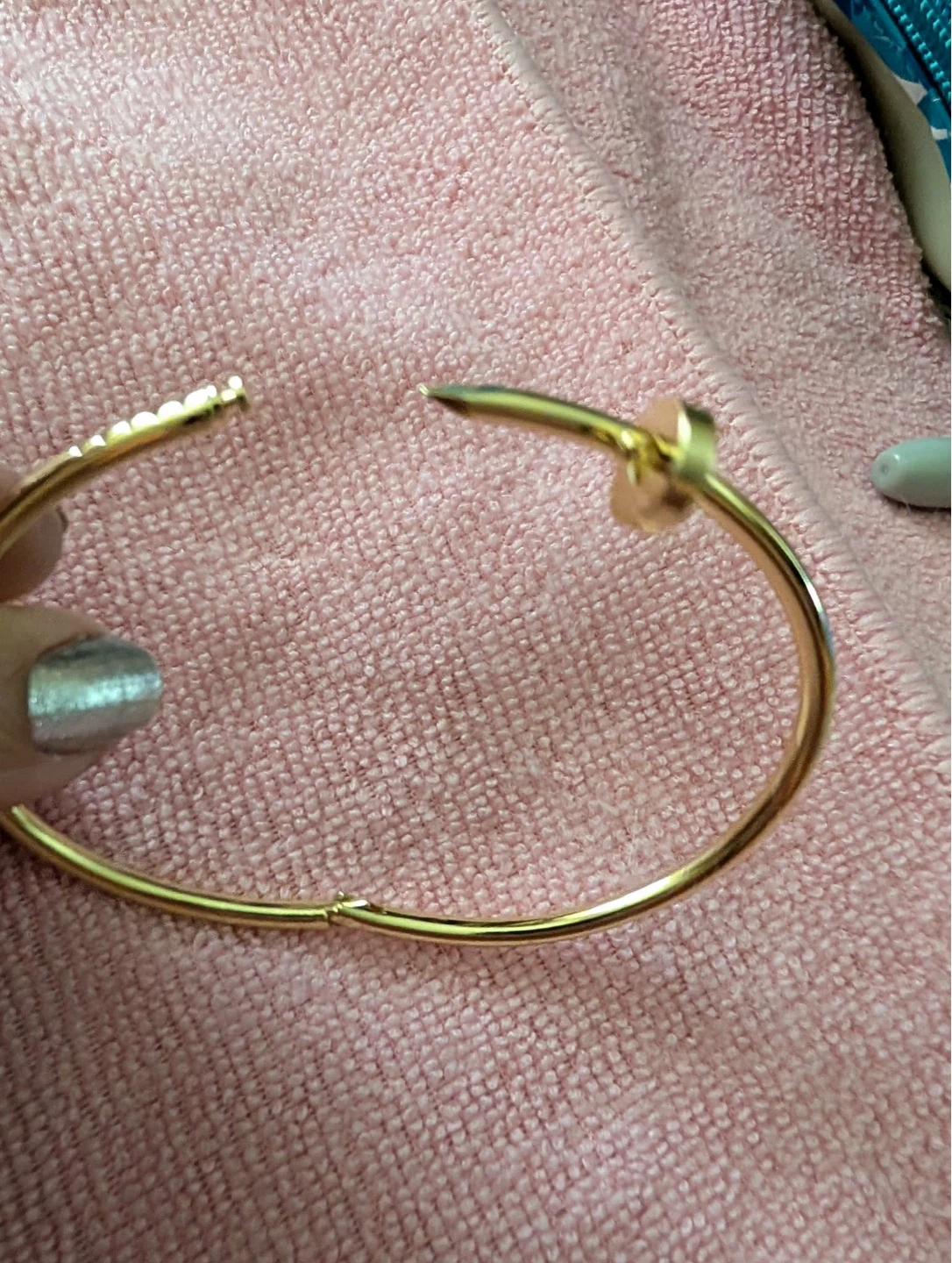 Gold Nail Bracelet - photo 3