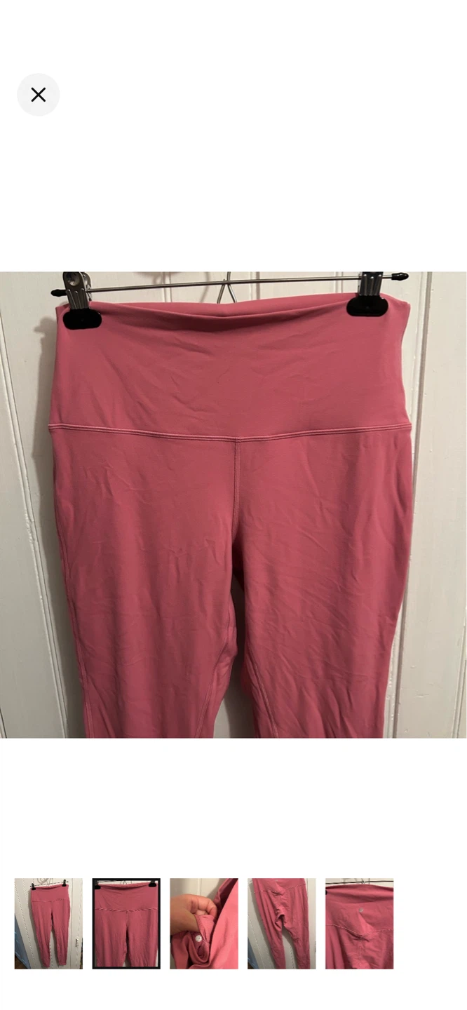 Lululemon Align Pink Leggings Size 10 tall - photo 2