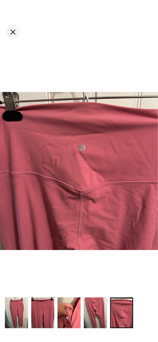 Lululemon Align Pink Leggings Size 10 tall - photo 5