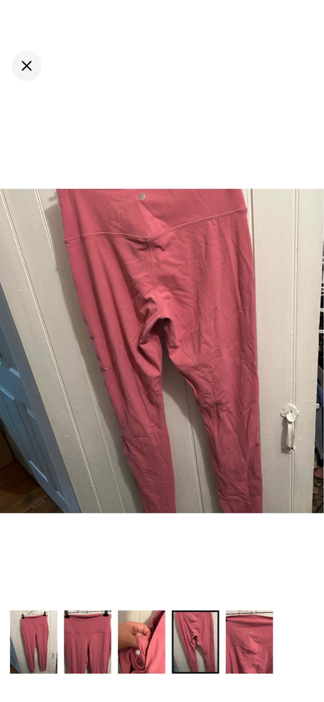 Lululemon Align Pink Leggings Size 10 tall - photo 4