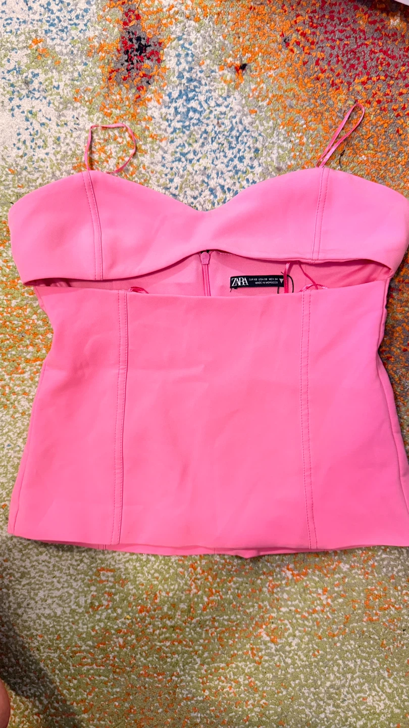 Brand new Zara Pink Cami Top. size Xs