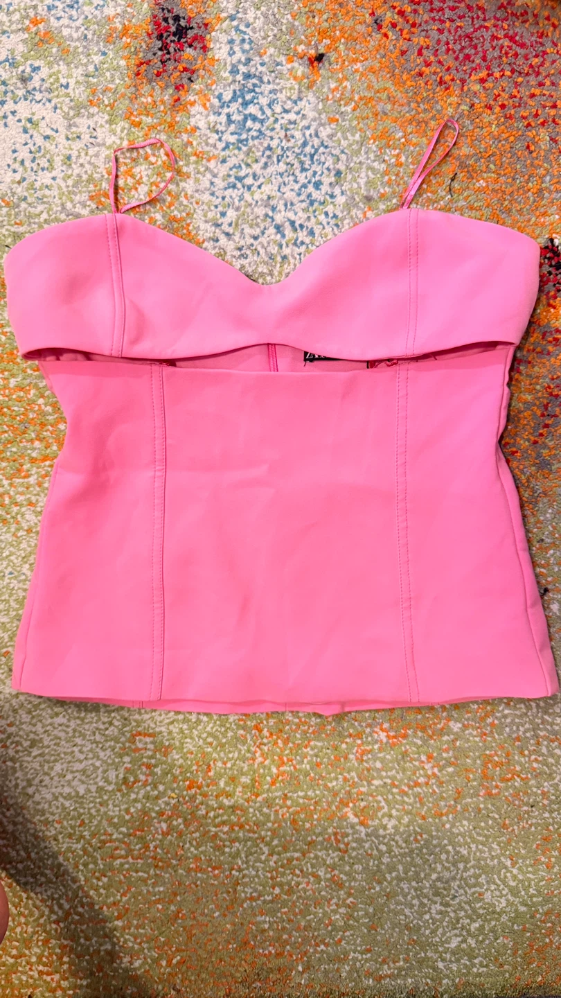 Brand new Zara Pink Cami Top. size Xs - photo 2