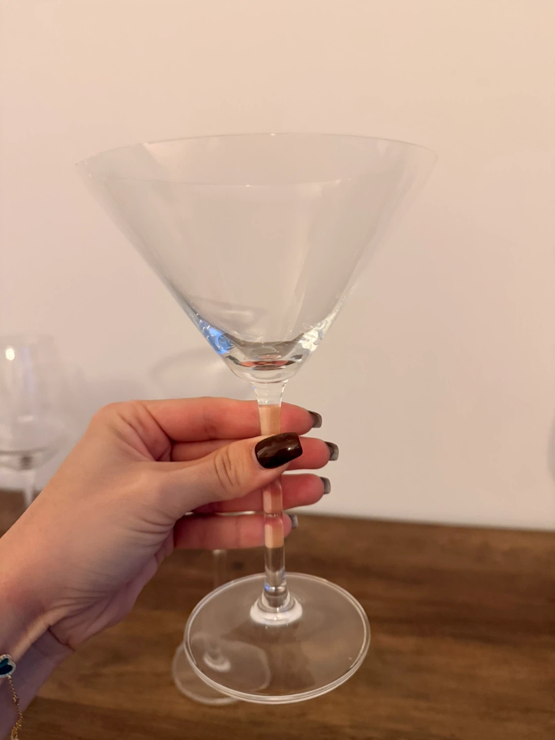 Set of 2 Clear Martini Glasses - photo 2