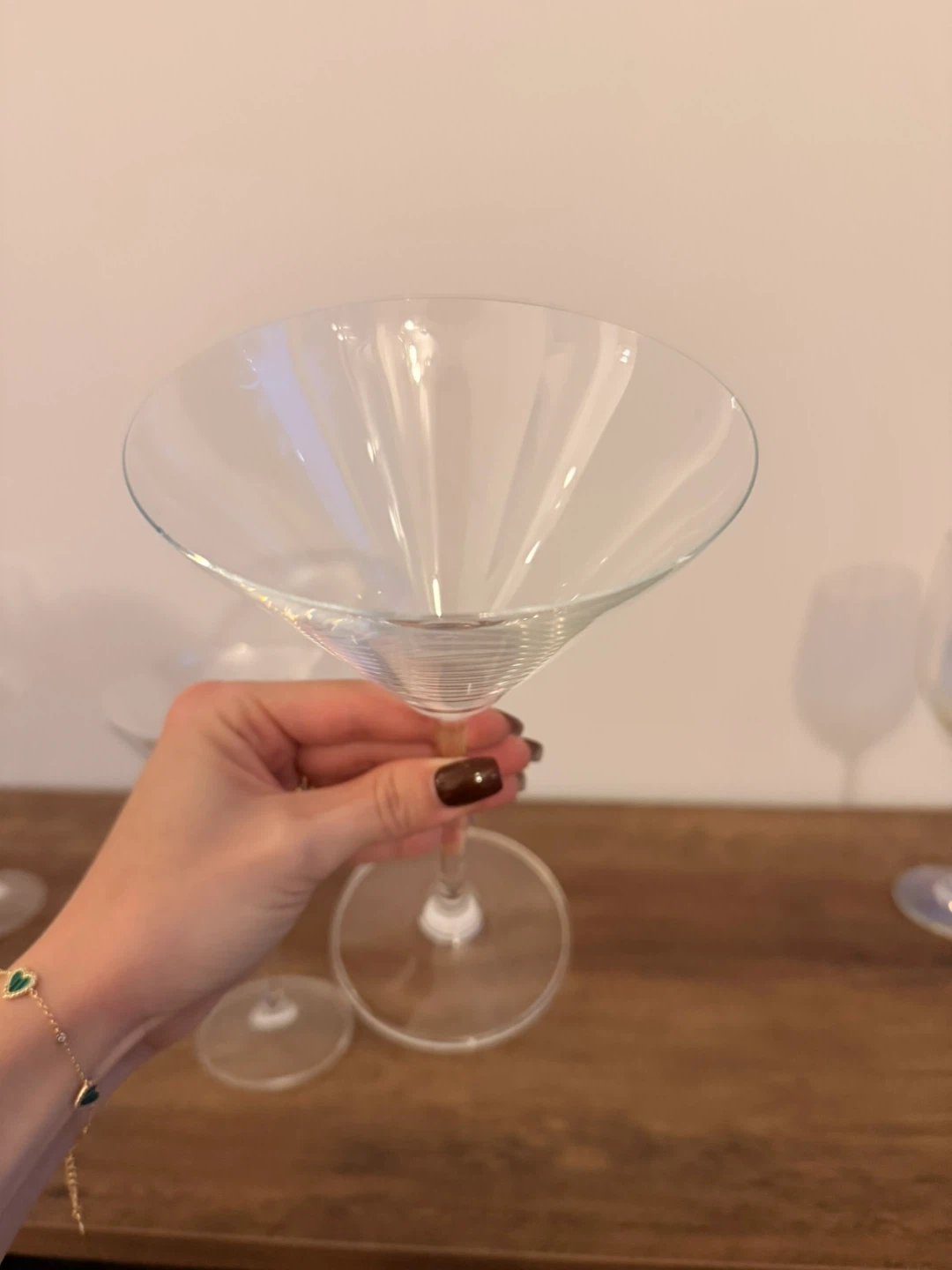 Set of 2 Clear Martini Glasses - photo 3
