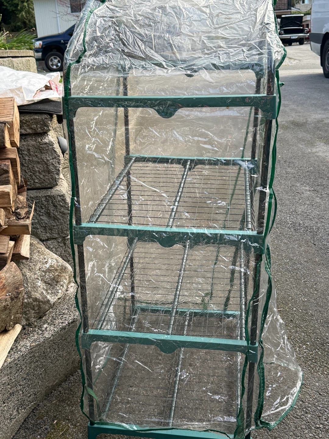Greenhouse Plant Shelf with Cover - photo 2