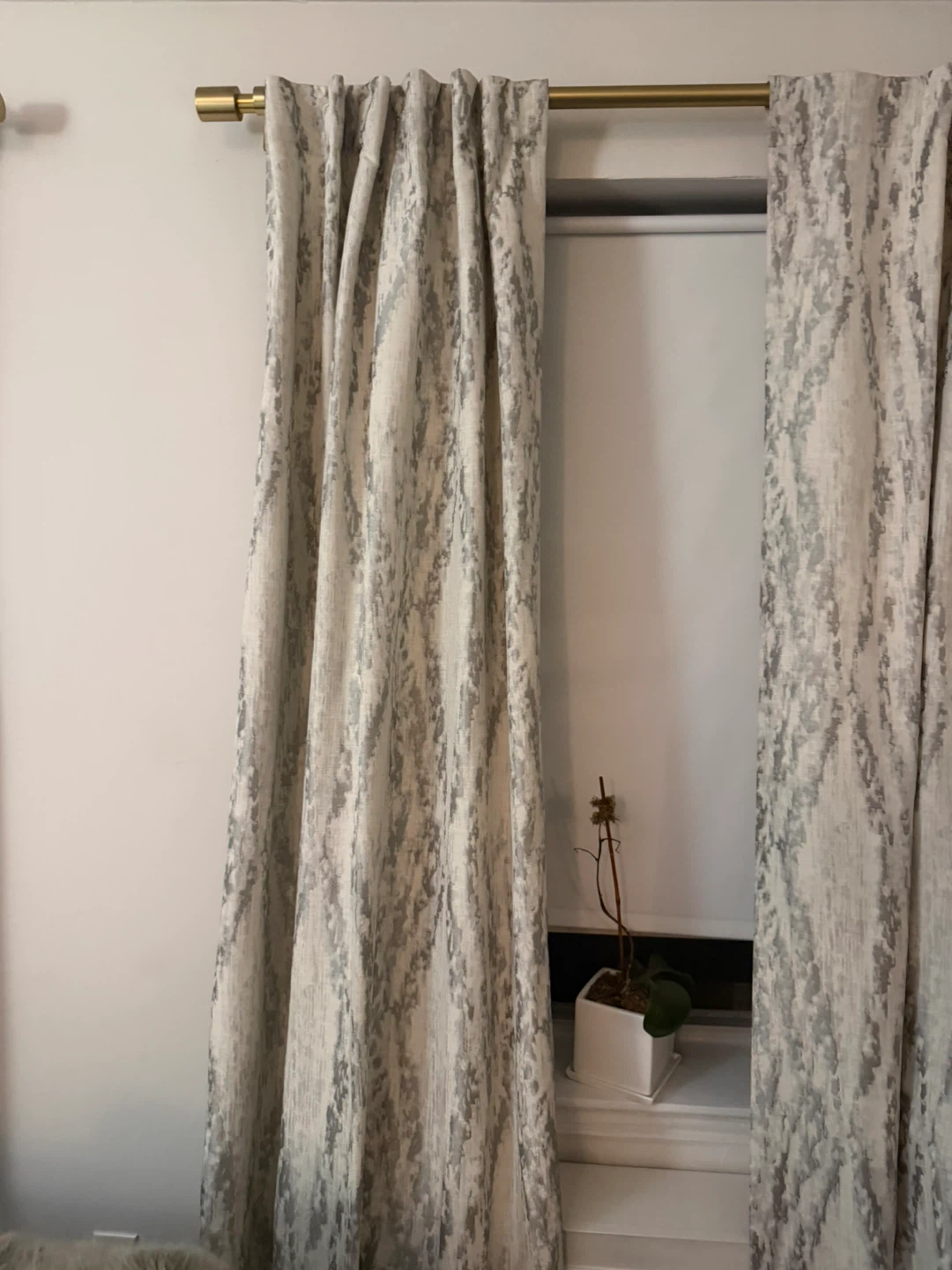 West Elm Bark Texture Shine Jacquard Curtains - 4 Panels - photo 3