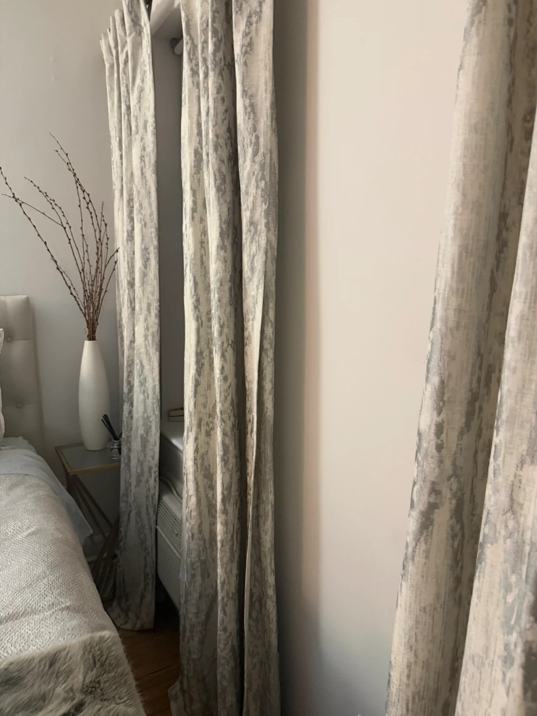 West Elm Bark Texture Shine Jacquard Curtains - 4 Panels - photo 2