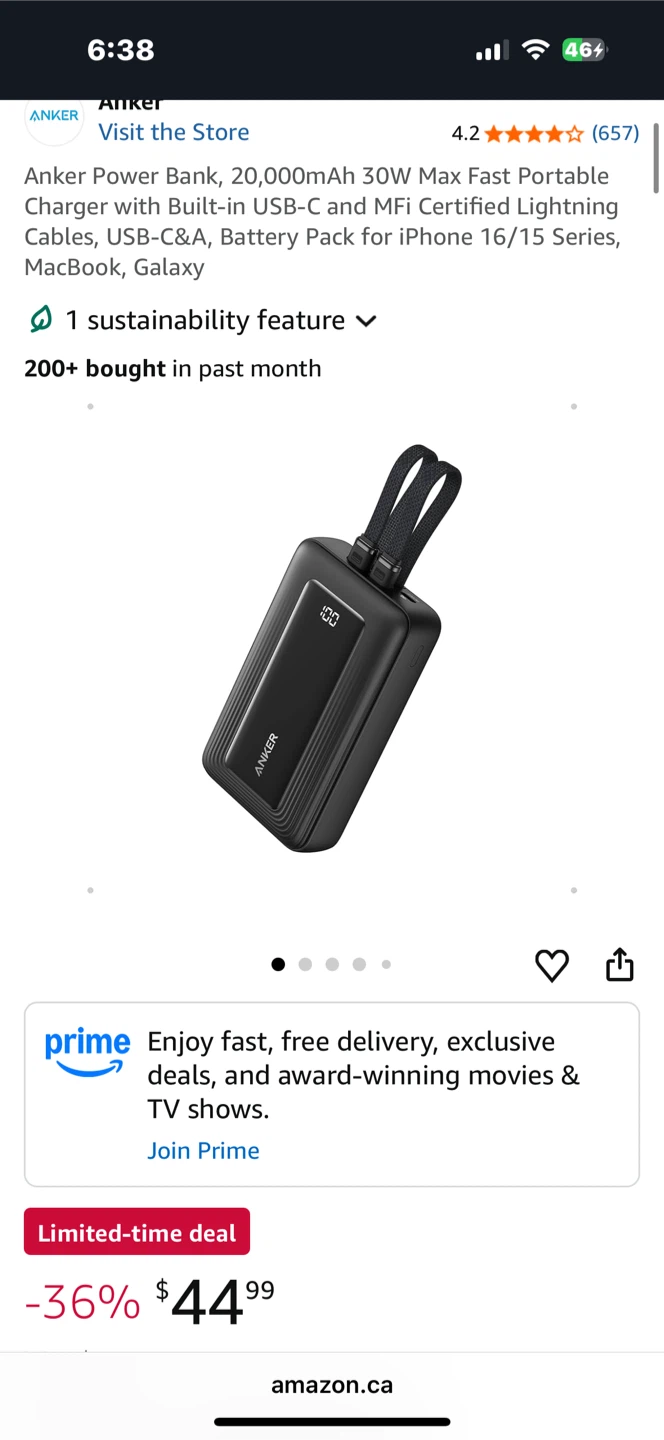 Anker Zolo 20000mAh 30W Power Bank