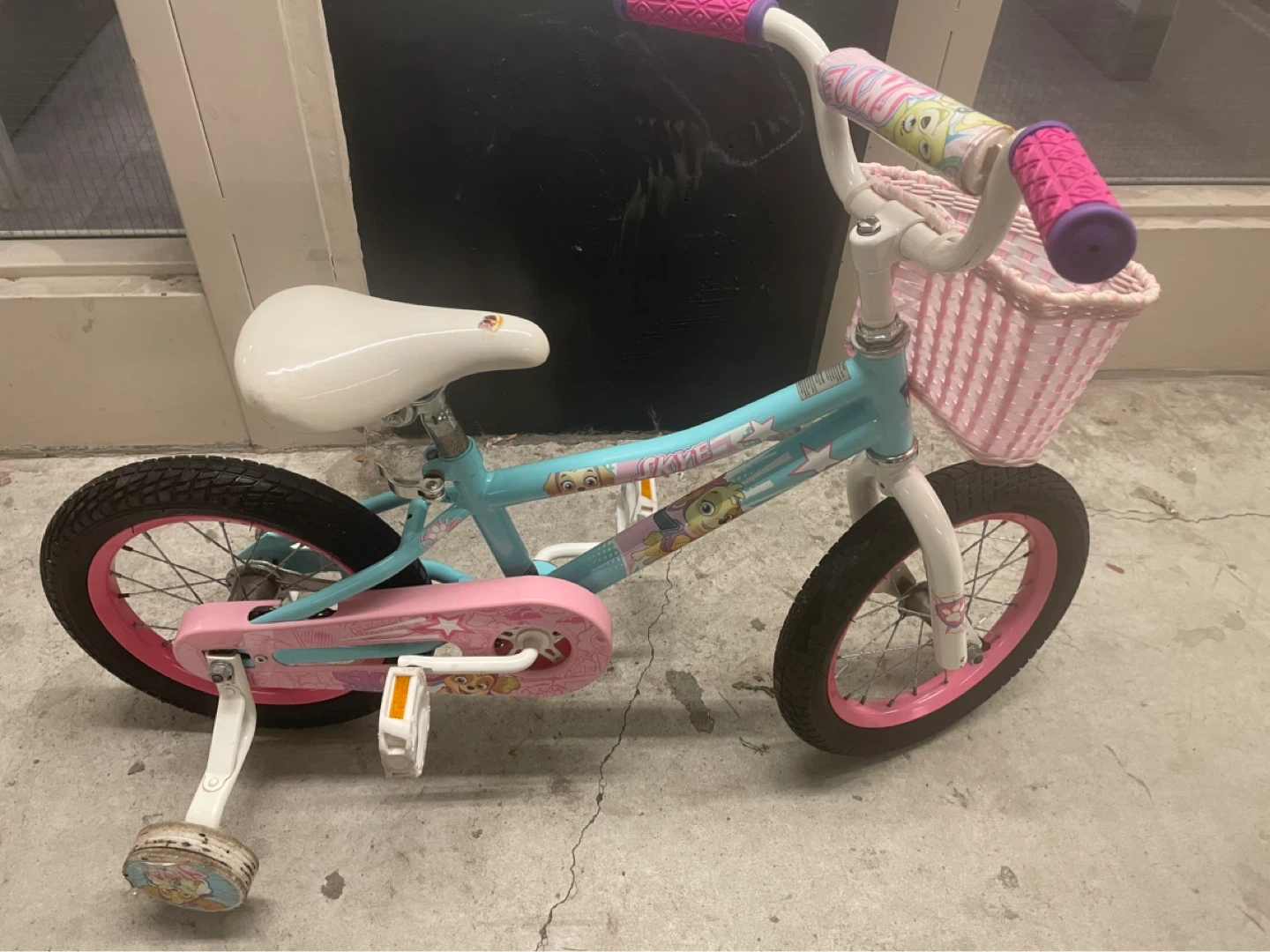 Kids 12" Bike with Training Wheels & Basket - photo 4
