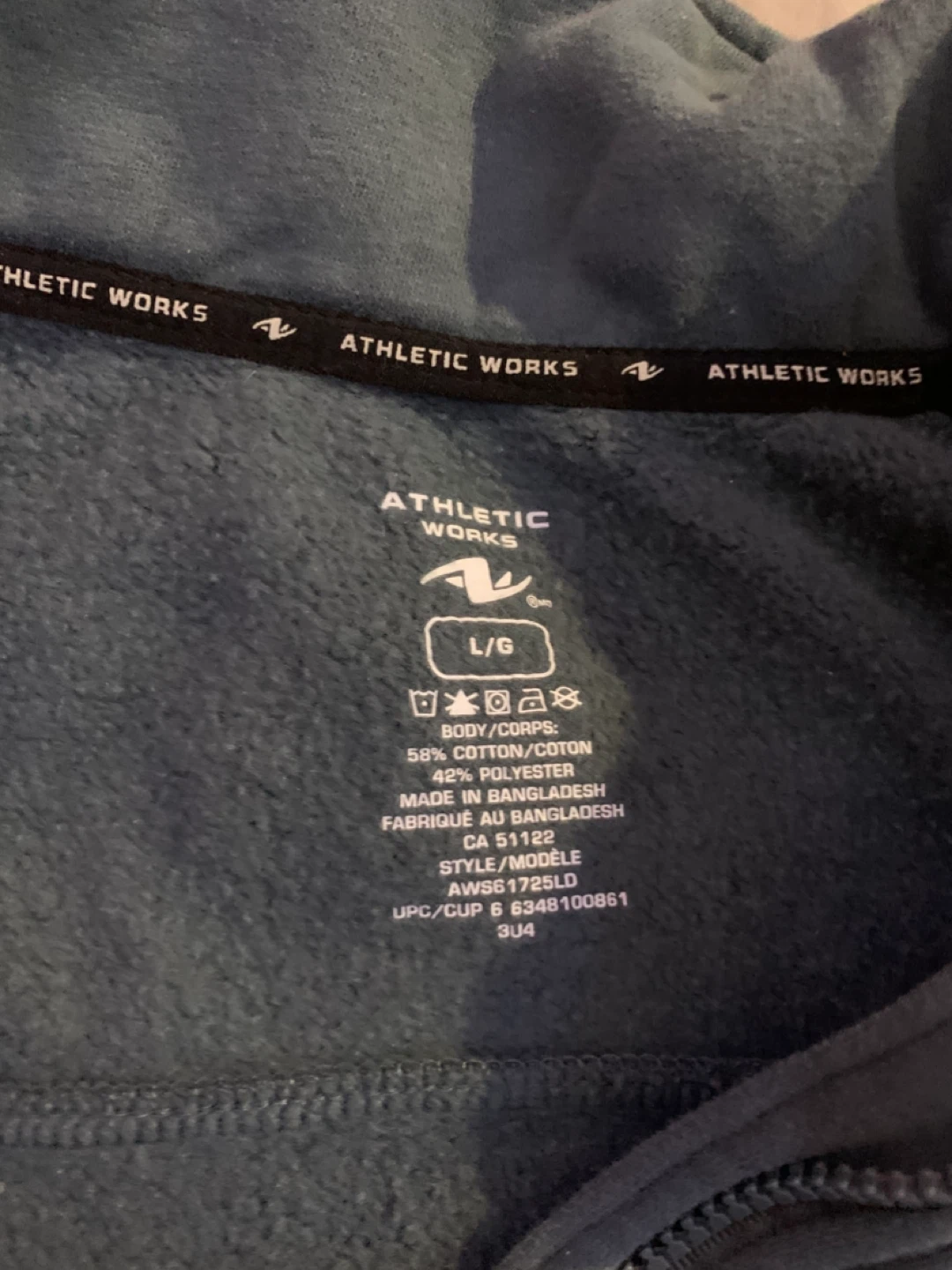 Athletic Works Half Zip Pullover Sweatshirt L/G - photo 3