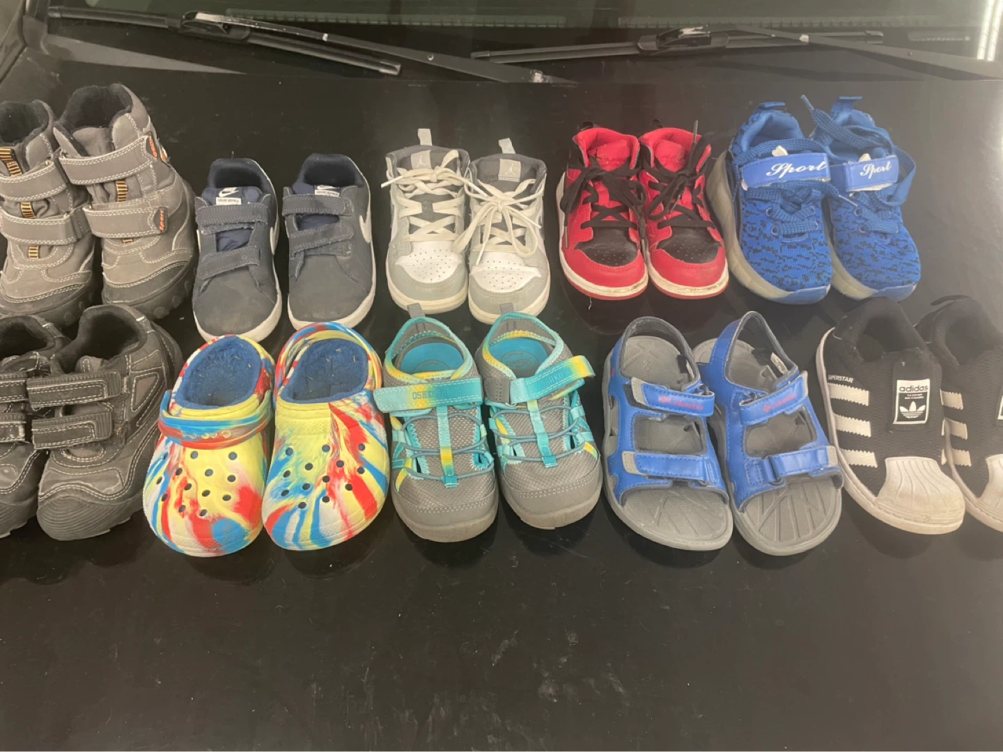 Assorted Kids' Shoes - Nike, Adidas, Columbia, OshKosh