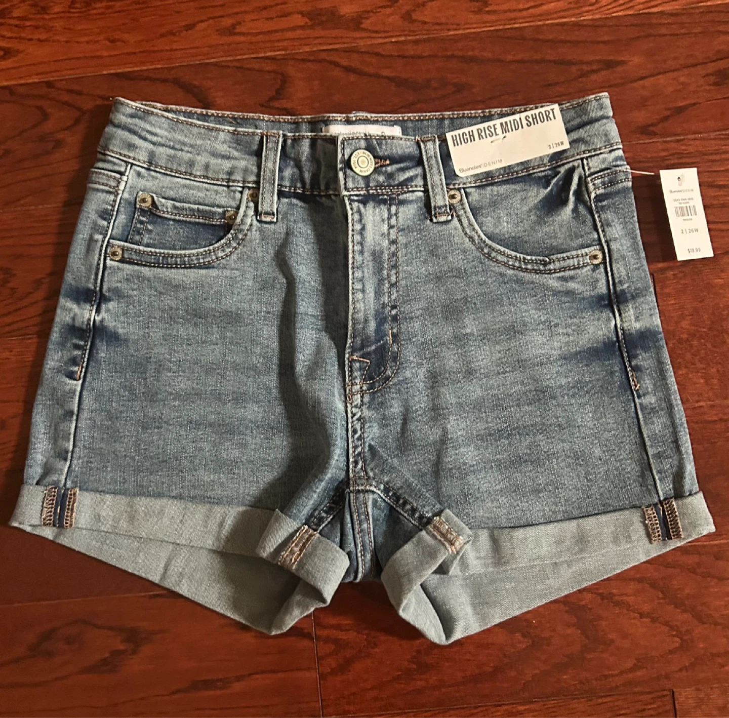 Bluenotes high rise denim shorts