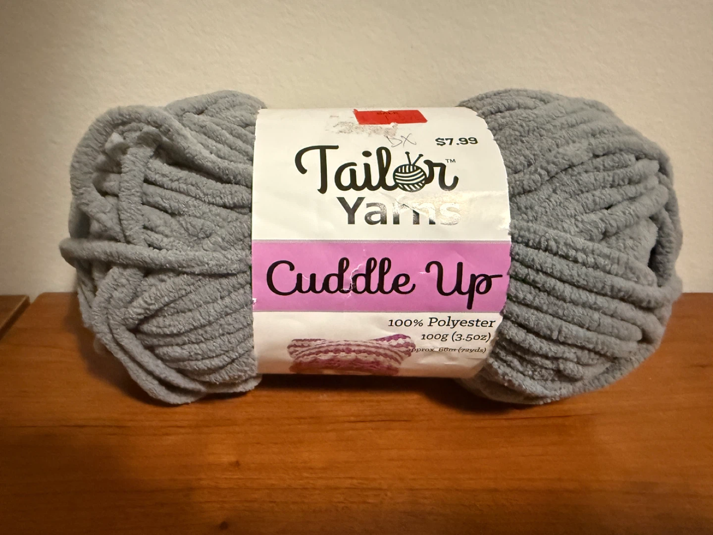 Tailor Yarns Cuddle Up Grey Super Bulky Yarn - 100g
