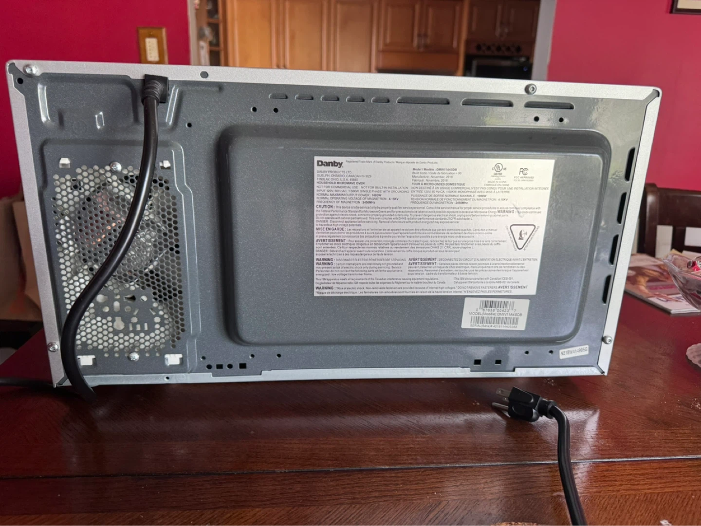 Danby 0.9 cu. ft. Microwave - Silver - photo 3