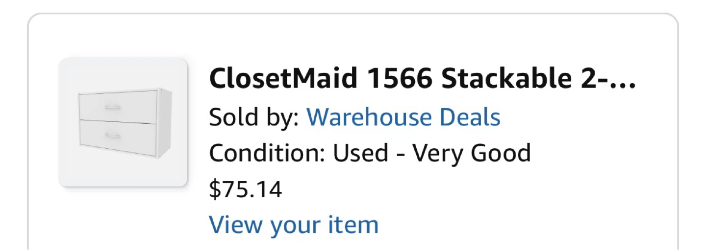 ClosetMaid Stackable 2-Drawer Unit - photo 2