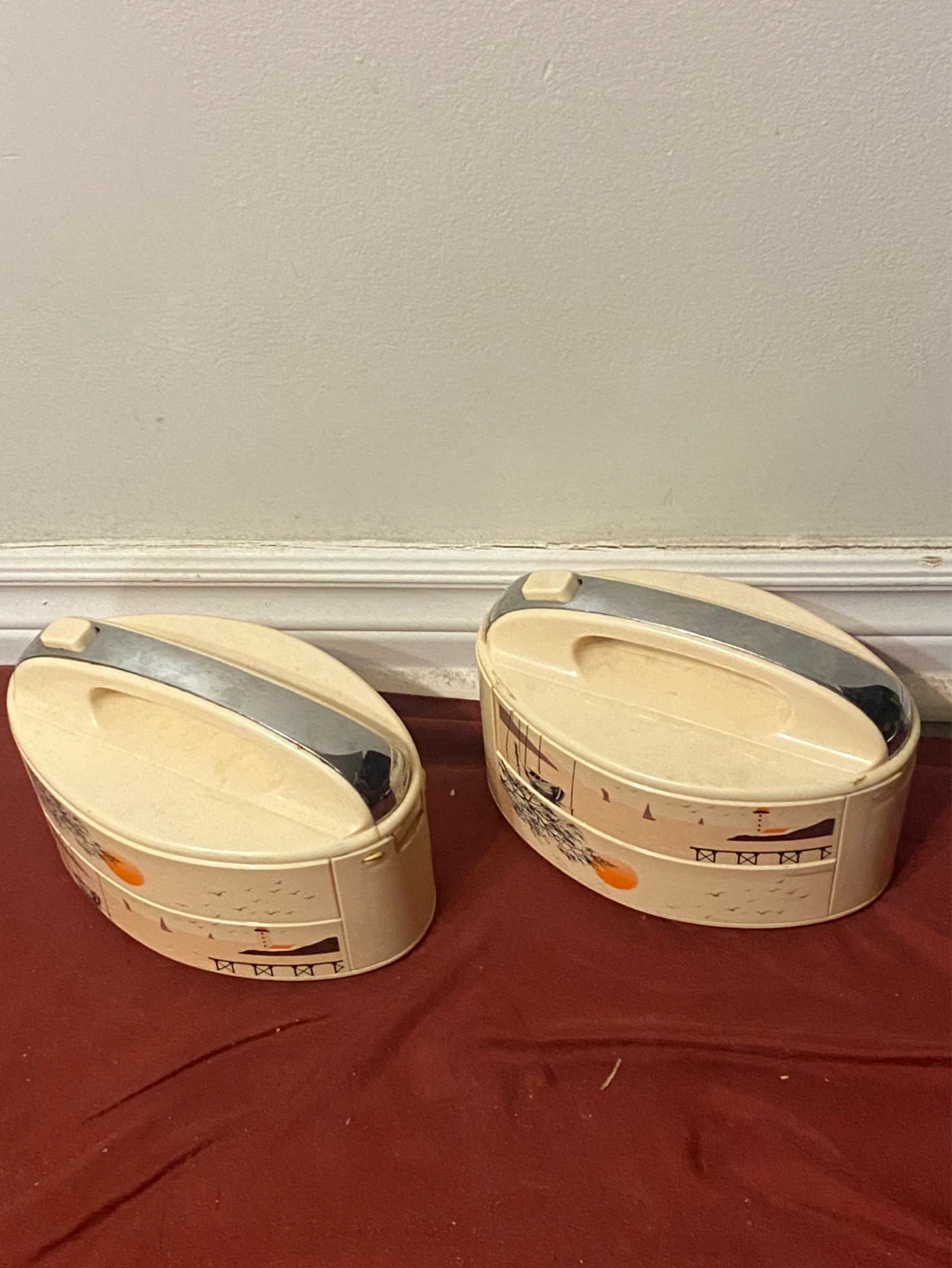 Vintage Cream Coloured 2-Tier Bento Box/Lunch Box - photo 4