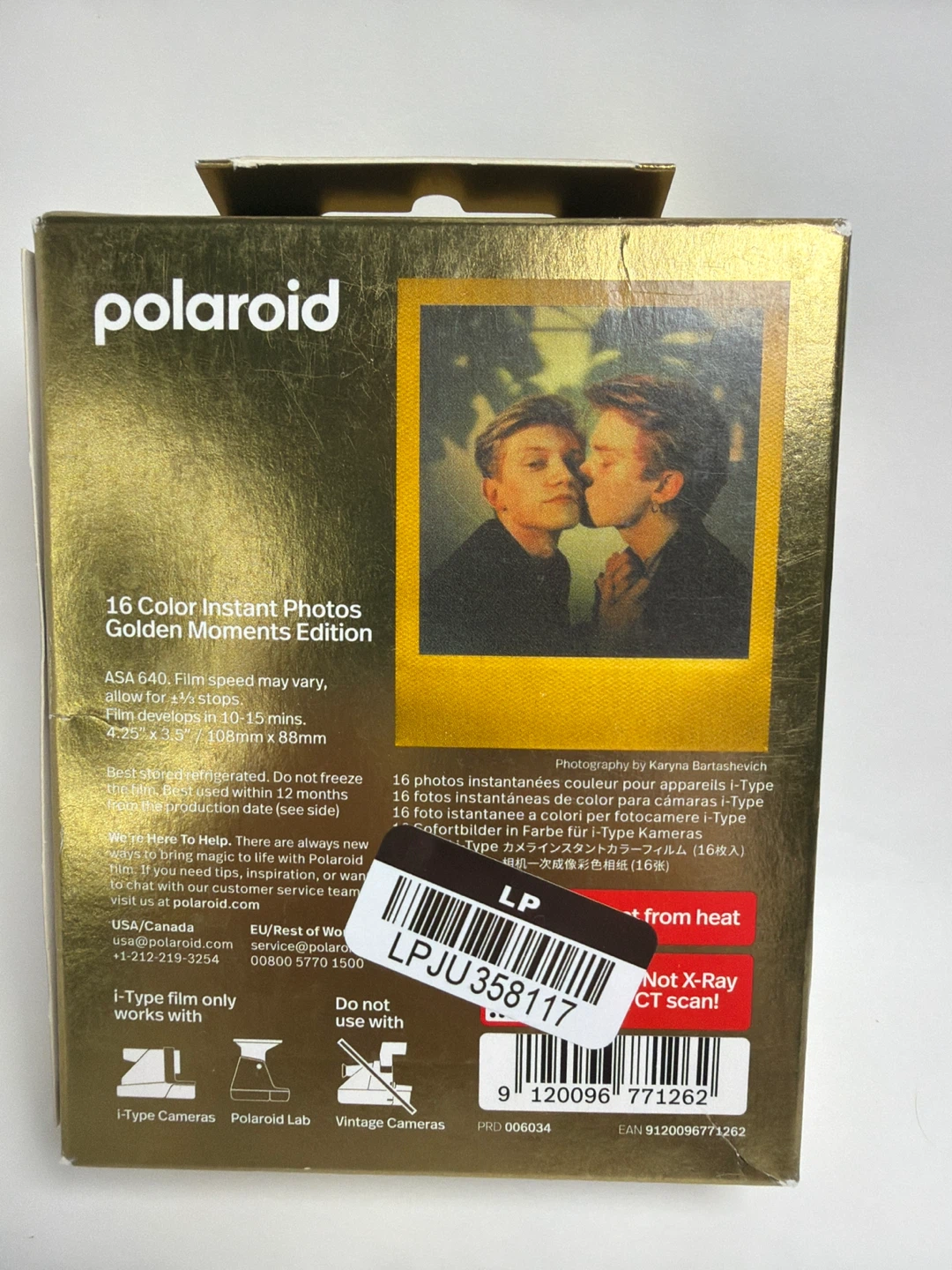 Polaroid Color i-Type Film Golden Moments Edition  16 Instant - photo 2