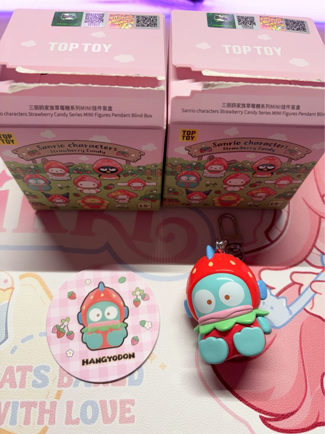Sanrio Characters Strawberry Candy Keychains - photo 3