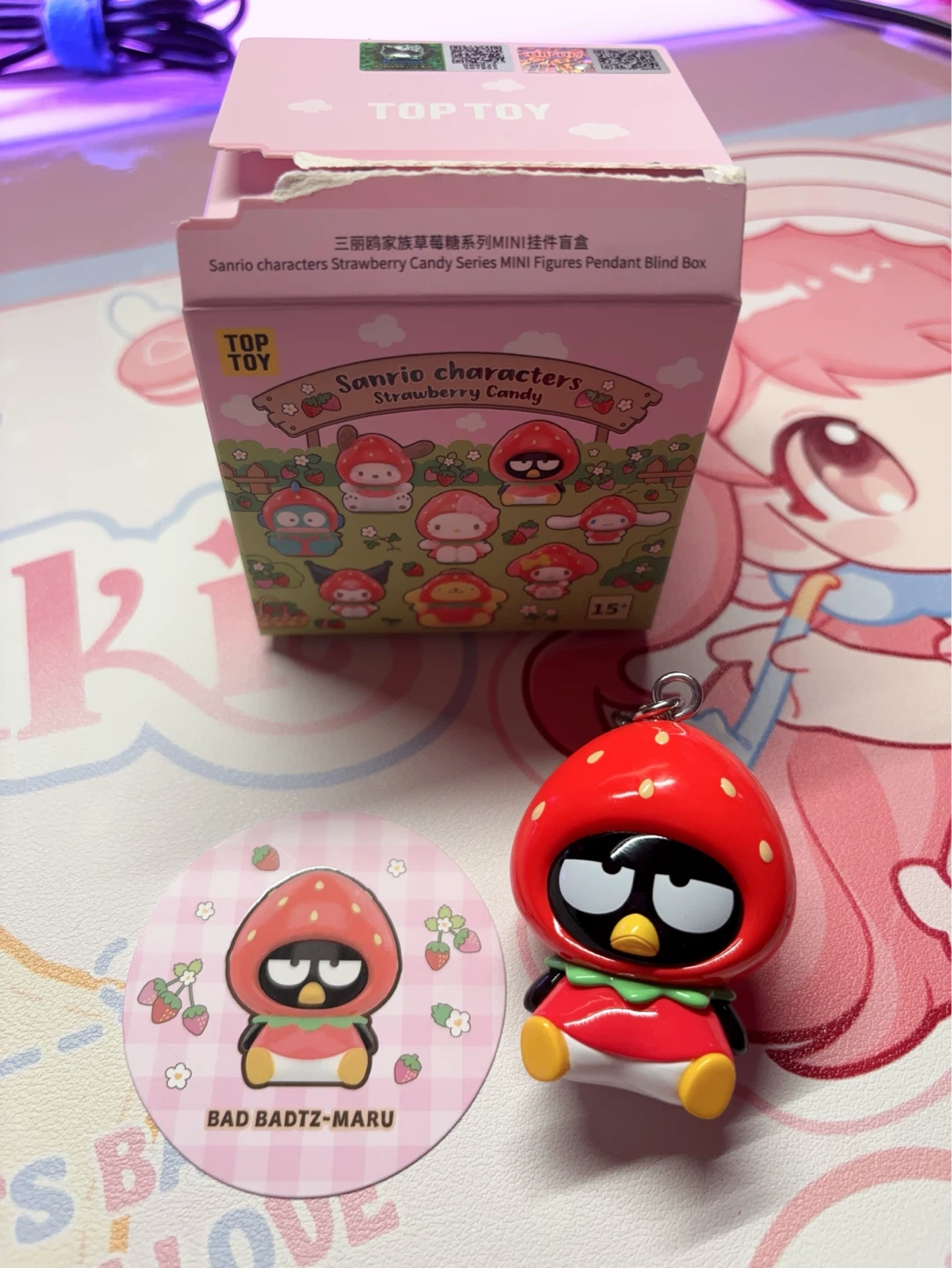 Sanrio Characters Strawberry Candy Keychains - photo 2