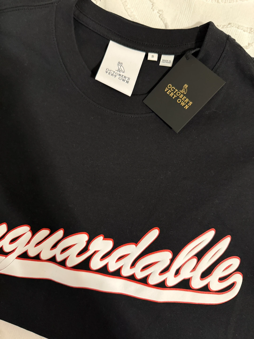 OVO “Vnguardable” Black T-Shirt Size Small Brand New - photo 3