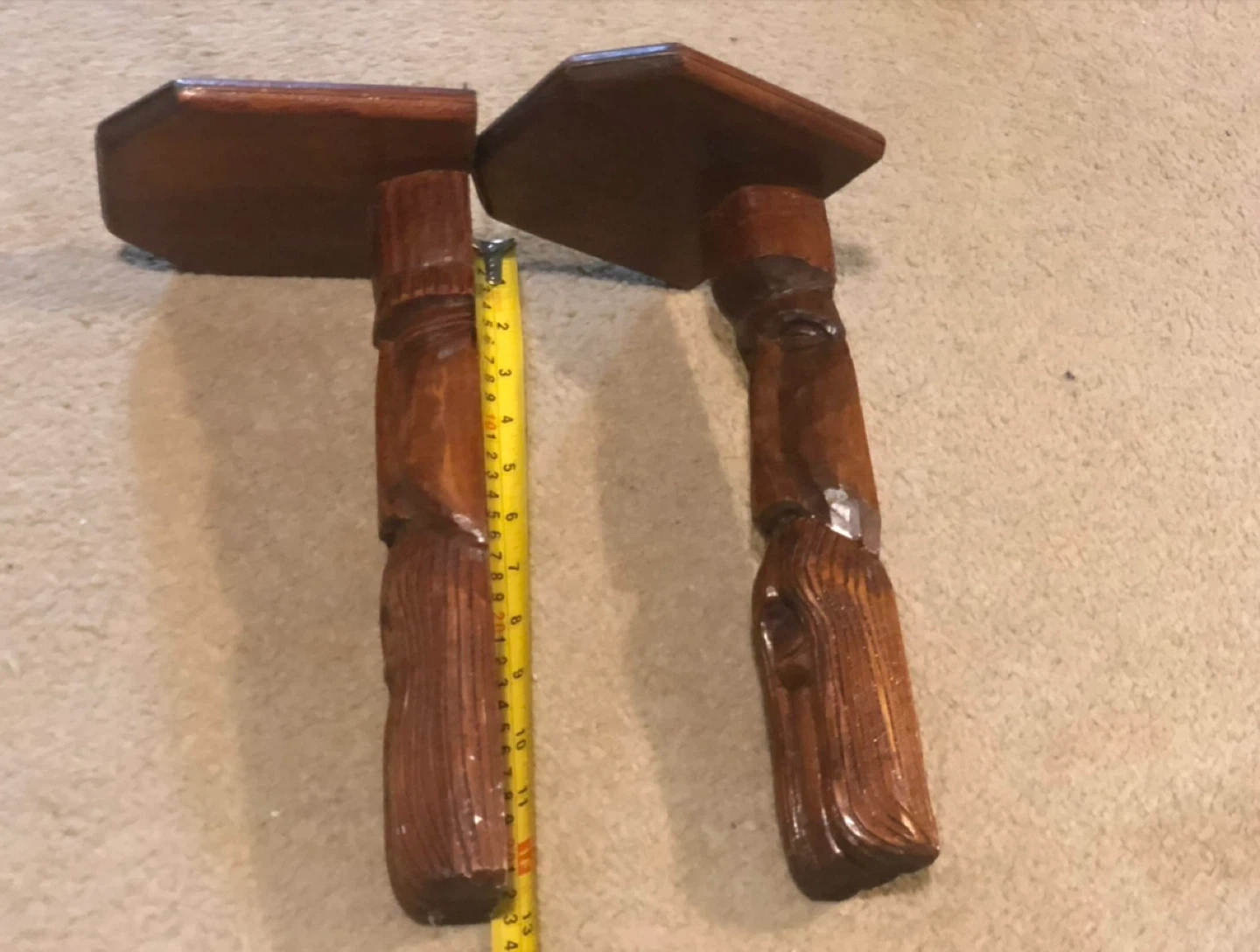 Hand Carved Wooden Shelf - photo 5