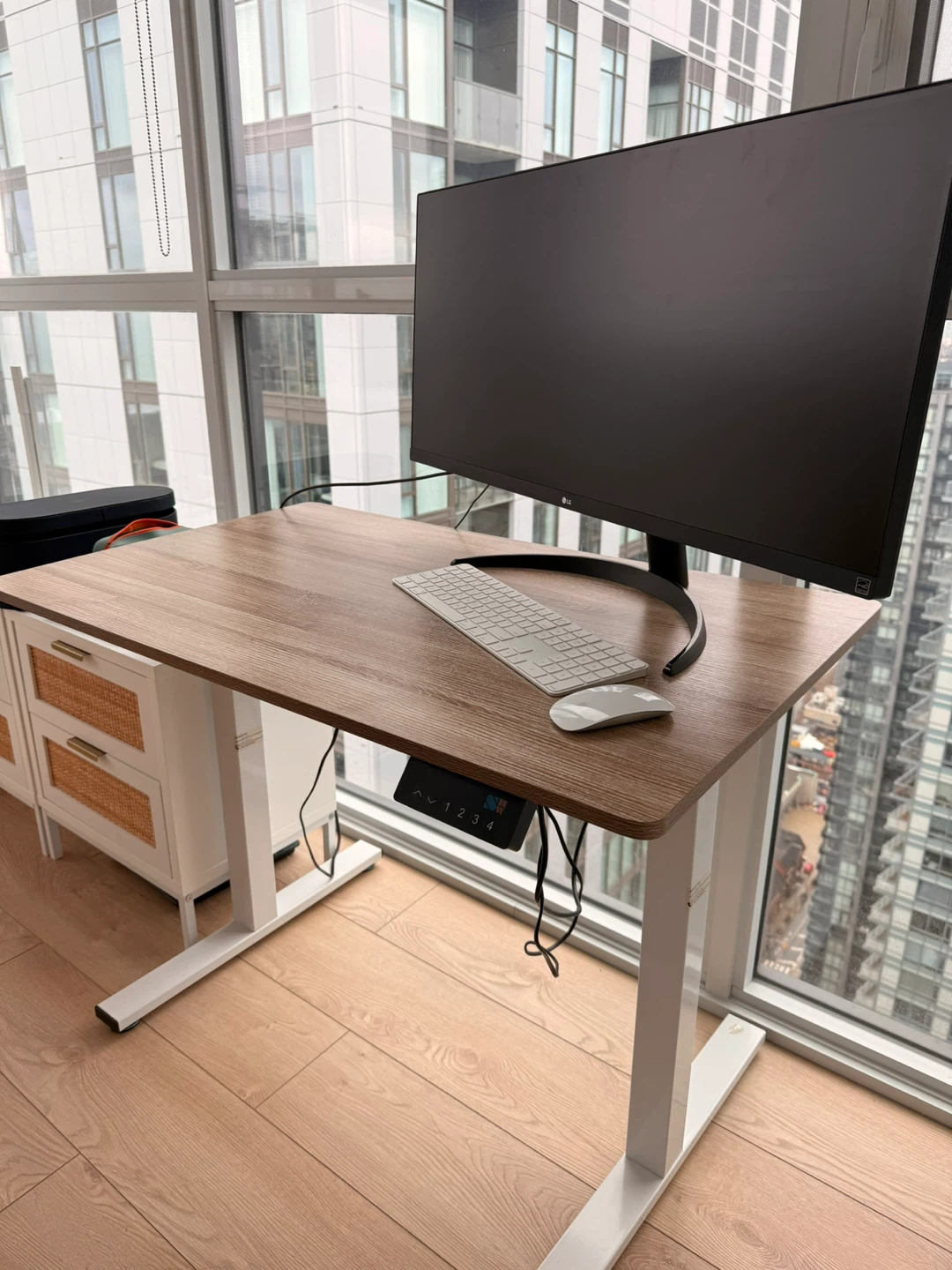 Electric Standing Desk - Wood Finish - photo 5