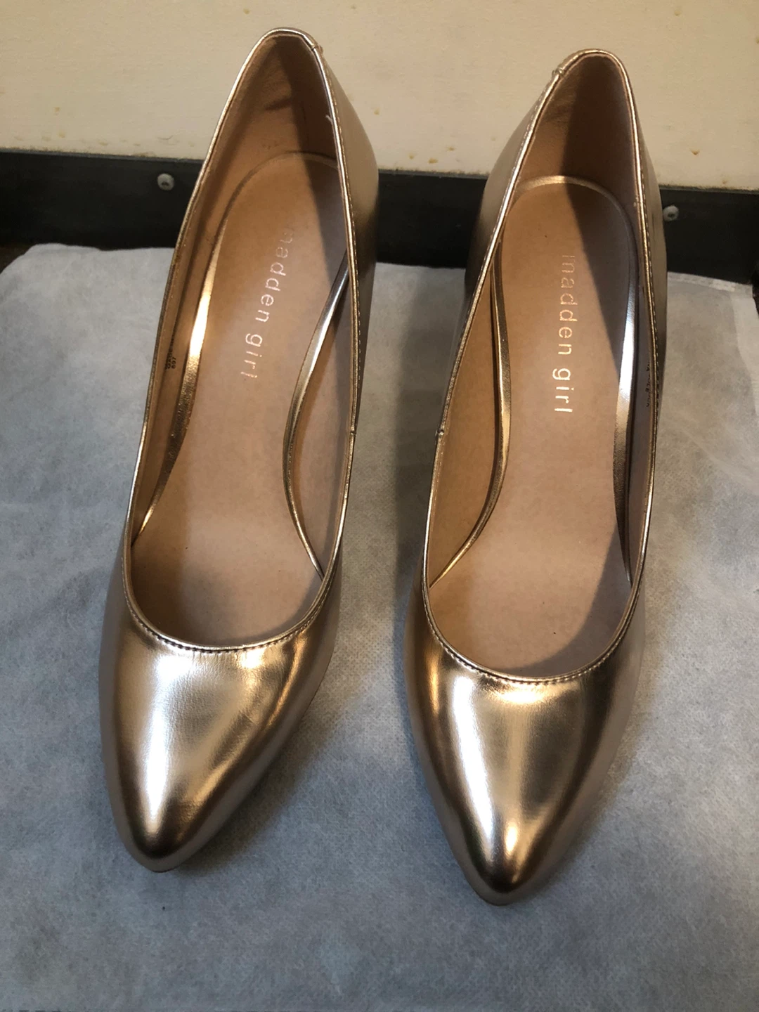 Madden Girl Gold Heels
