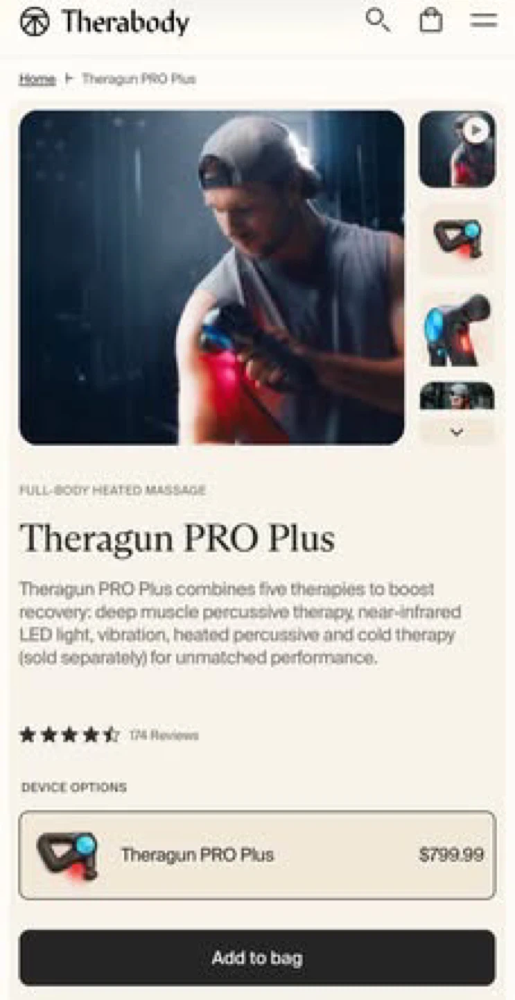 Theragun PRO Plus Massage Gun