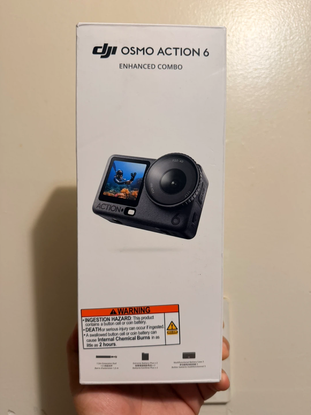 Improved DJI Osmo Action 6 Combo, 8K waterproof