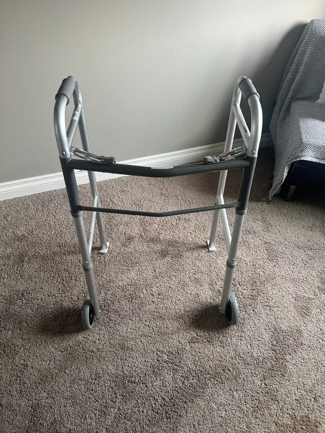Folding Walker with Wheels/Gliders