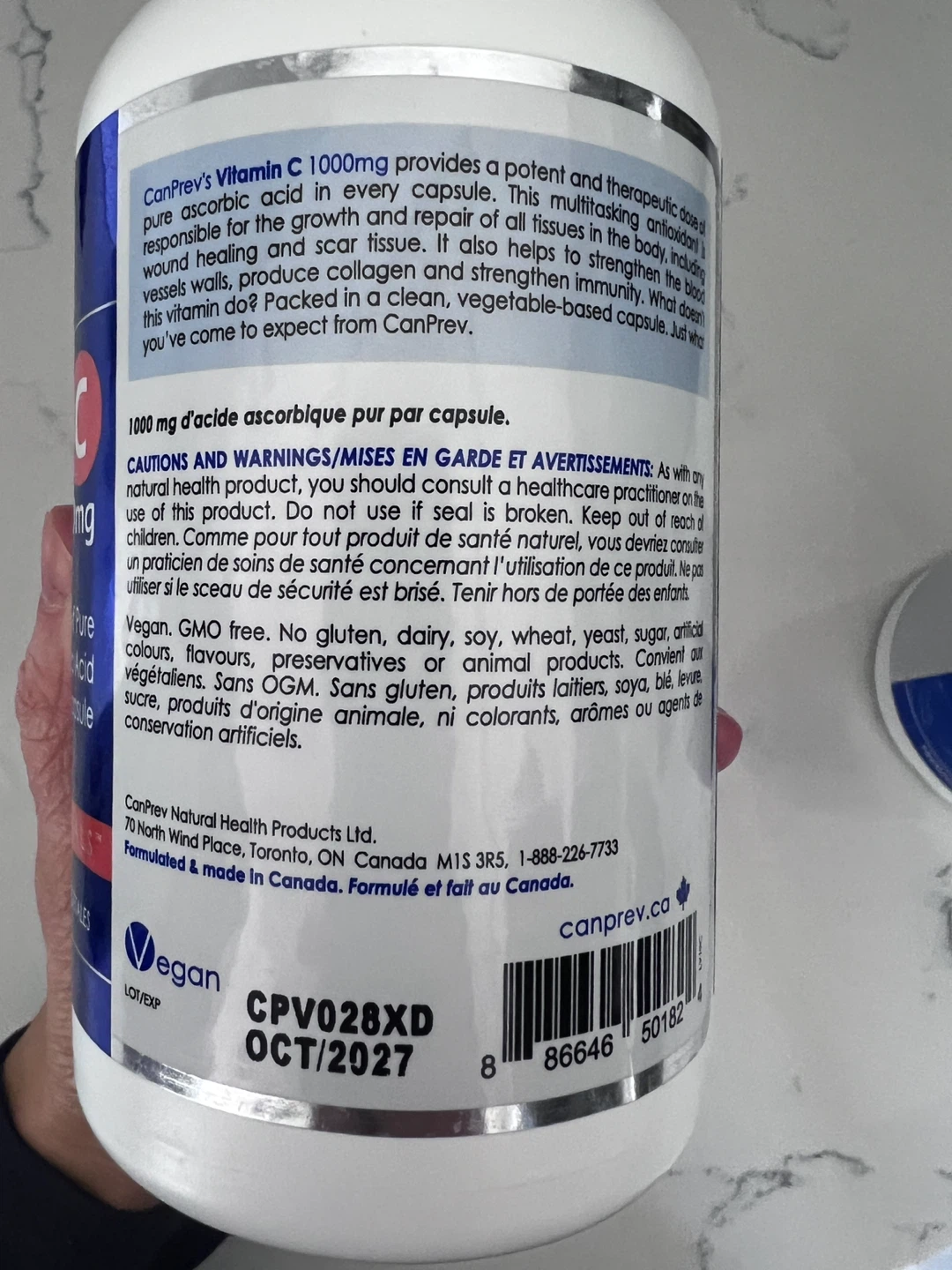 CanPrev Vitamin C 1000mg VegCaps (2 x 240) - photo 3