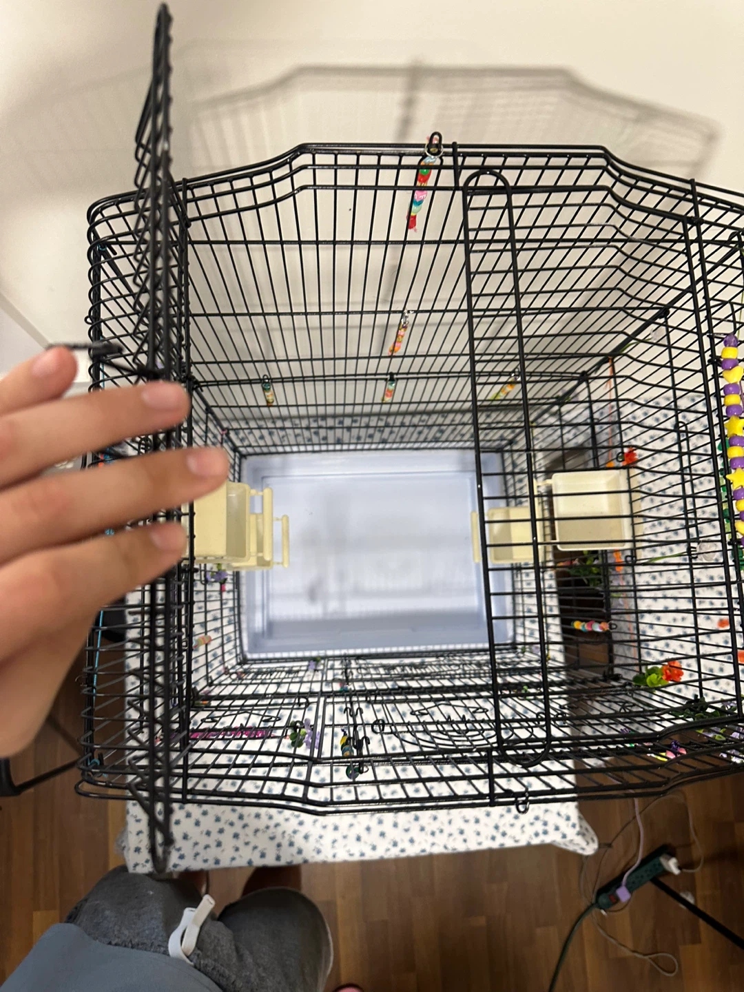 Black Bird Cage with Accessories - photo 5