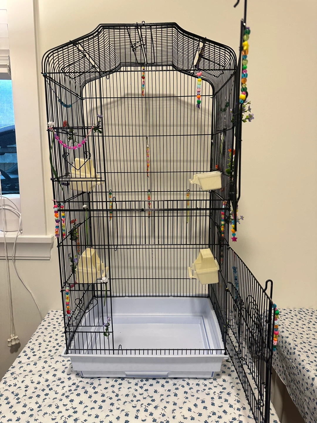 Black Bird Cage with Accessories - photo 2