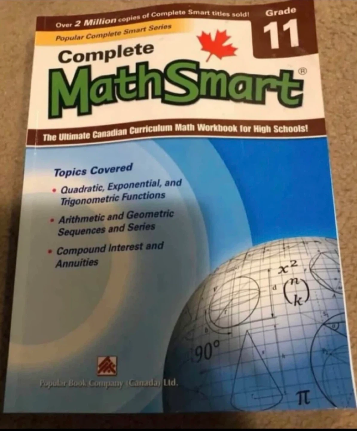 Complete MathSmart Grade 11 Workbook