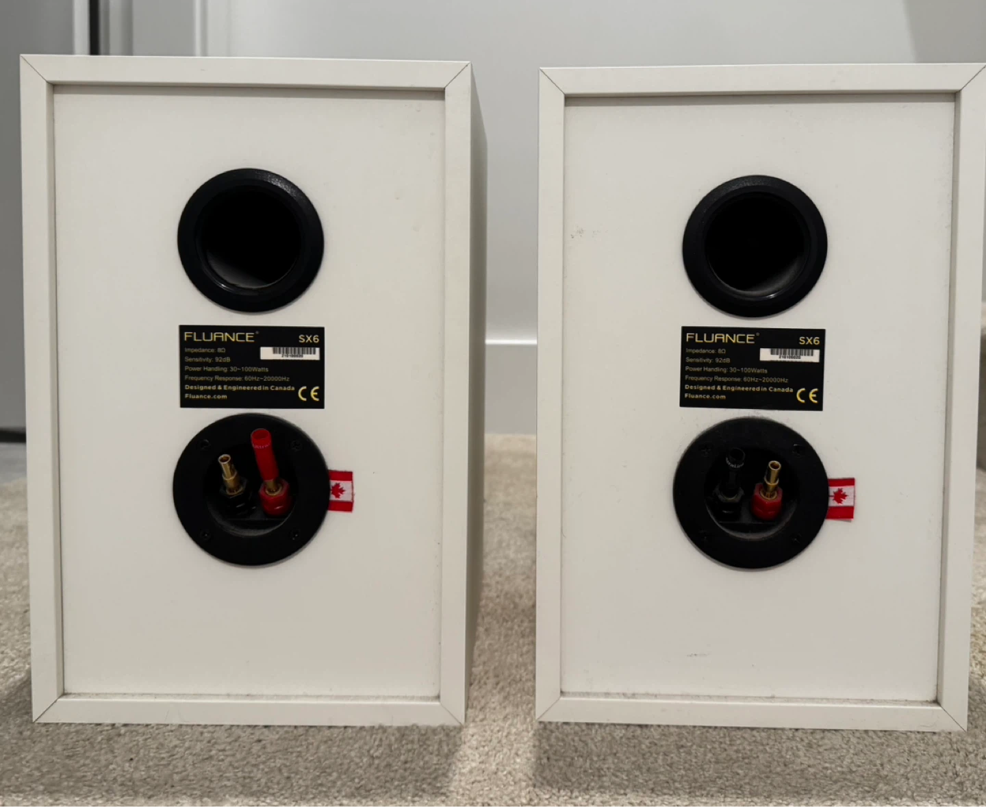 Fluance SX6 HiFi Bookshelf Speakers (Pair) – White - photo 2