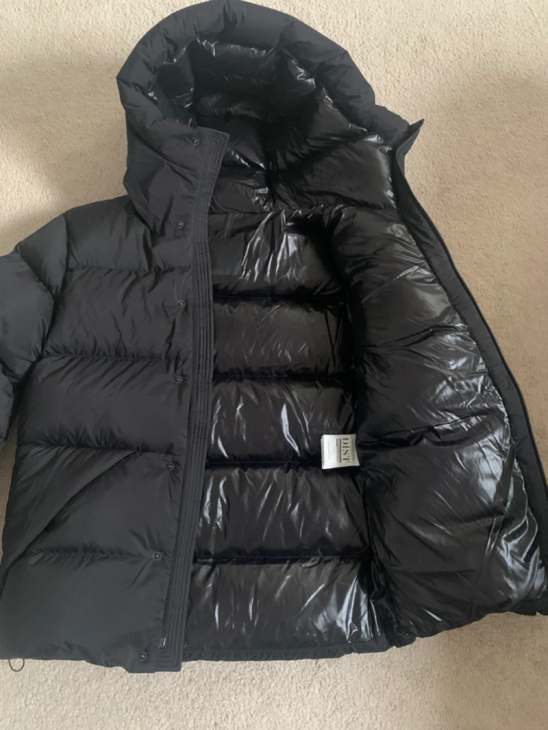 Moncler Black Down Puffer Jacket with Hood - photo 2