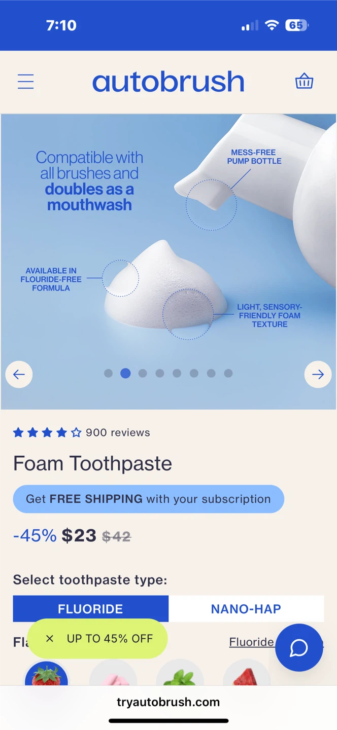 FLUORIDE FREE- Autobrush Foam Toothpaste - photo 2