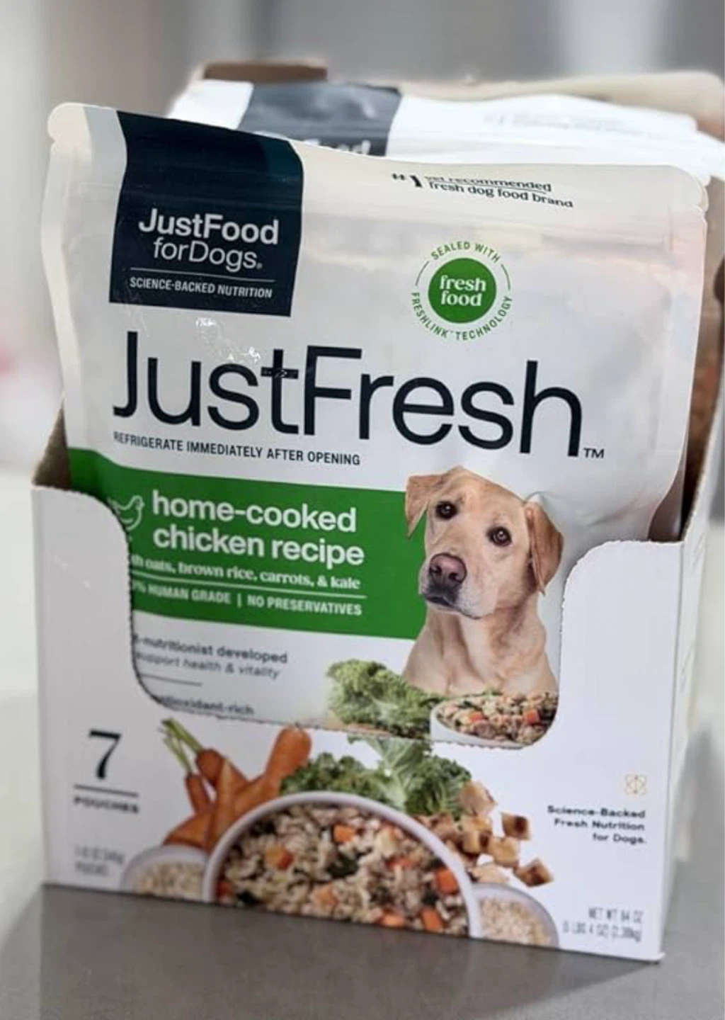 JustFoodForDogs JustFresh Chicken Dog Food, 12 oz - 7 Pack