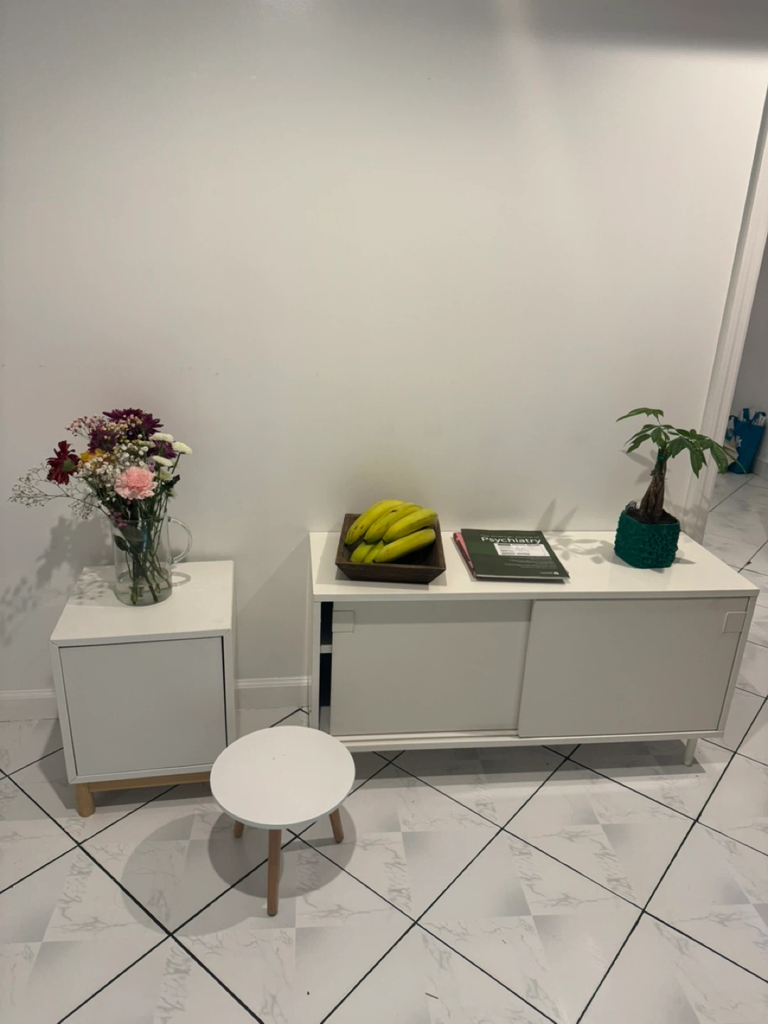 White Furniture Storage Set (3 pieces)