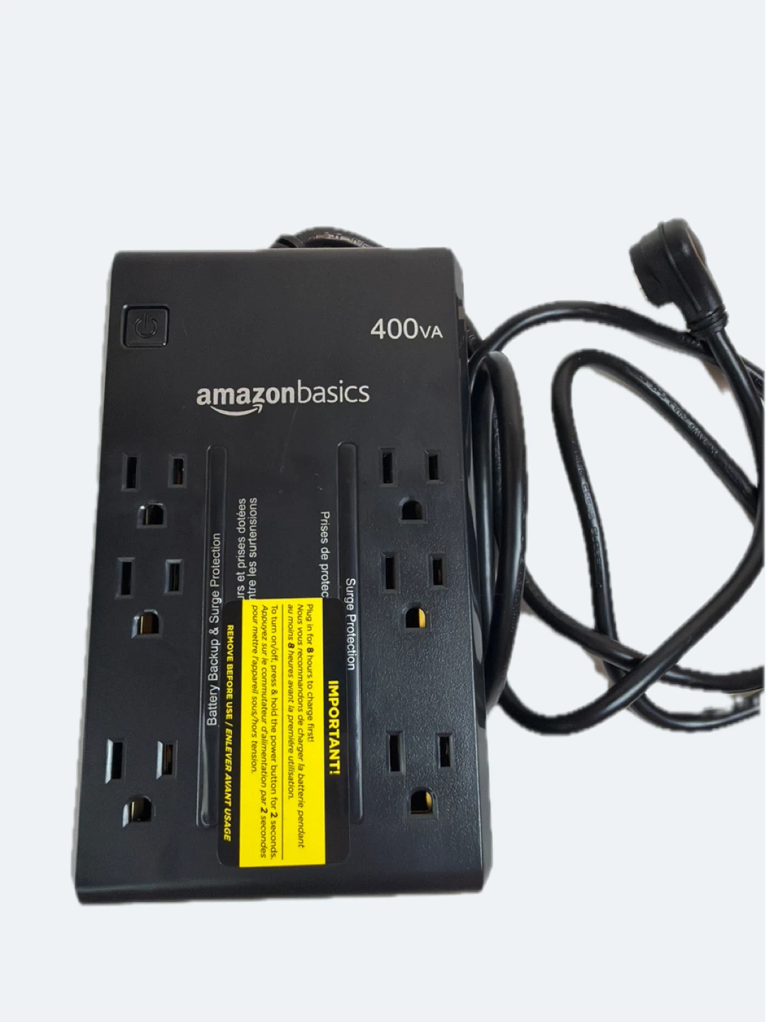 Amazon Basics UPS Battery Backup & Surge Protector, 400VA/255W - photo 2